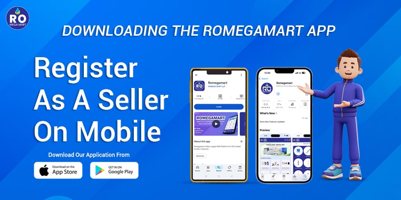 Downloading the Romegamart App and Registering as a Seller on Mobile